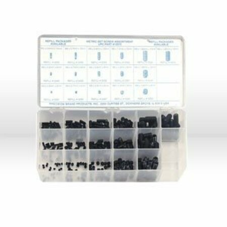 PRECISION BRAND 375 Piece Metric Set Screw Assortment 12975